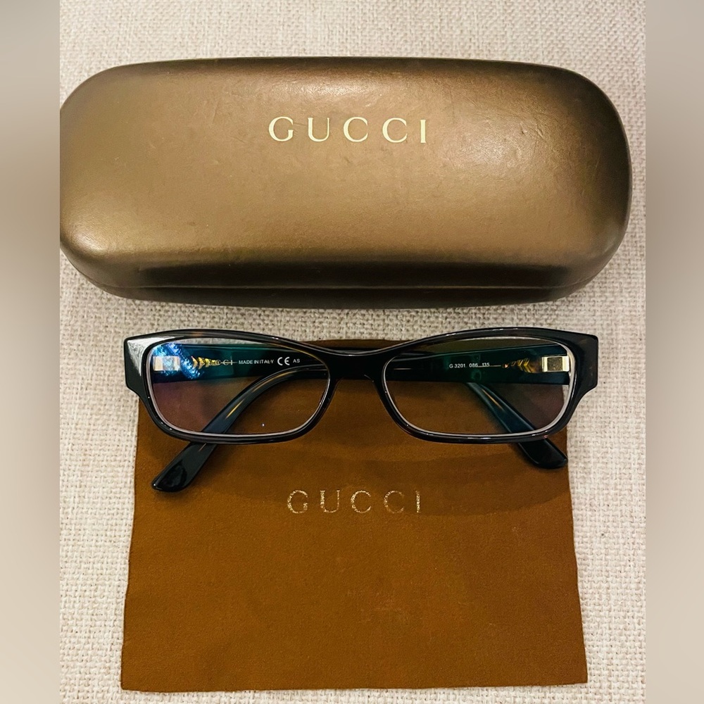 Gucci Black Glasses with Case